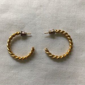 Gold Half Hoop Earrings - Perfect Condition